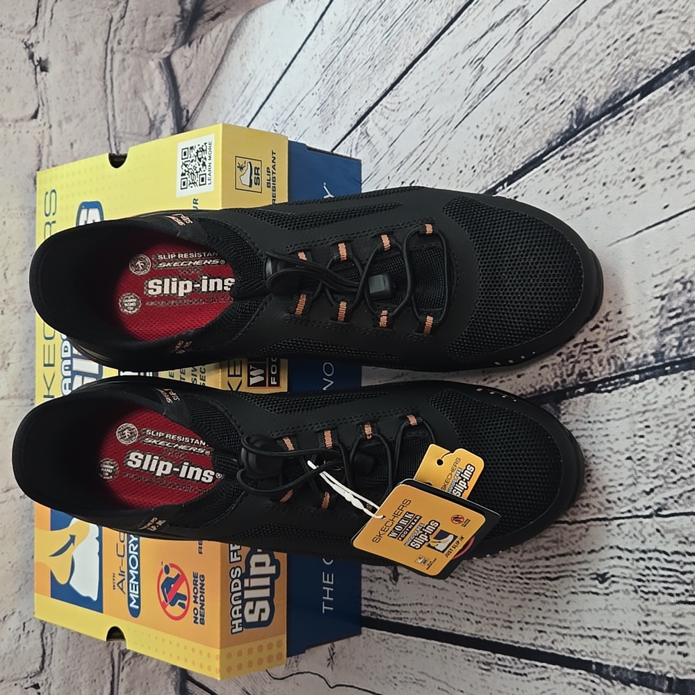 Skechers Hands Free Slip Ins Work Shoes - Picture 2 of 14